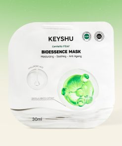 Mask KEYSHU Sợi Xơ Rau Má | DƯỠNG ẨM – LÀM DỊU – GIẢM DẤU HIỆU LÃO HOÁ | 10 miếng x 30ML