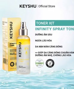 [KEYSHU] INFINITY SPRAY TONER - CẤP ẨM SÂU, HỖ TRỢ MỜ THÂM (TONER KHOÁ ẨM)