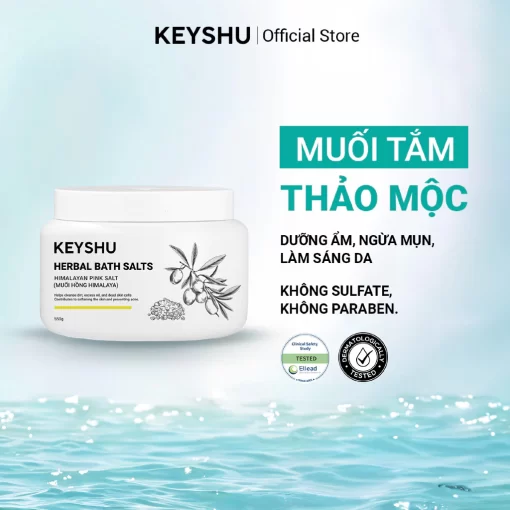 [KEYSHU] MUỐI TẮM THẢO MỘC - HERBAL BATH SALTS - TẨY TẾ BÀO CHẾT, LÀM SÁNG DA, NGỪA MỤN BODY