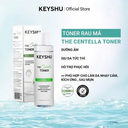 [KEYSHU] THE CENTELLA TONER HỖ TRỢ DƯỠNG ẨM VÀ HỖ TRỢ LÀM DỊU, PHỤC HỒI DA 150ml