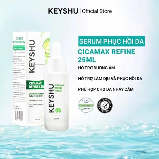 Tinh Chất Serum CICAMAX REFINE SERUM KEYSHU Hỗ Trợ Làm Dịu Da, Hỗ Trợ Ngừa Lão Hóa Lọ 25ml