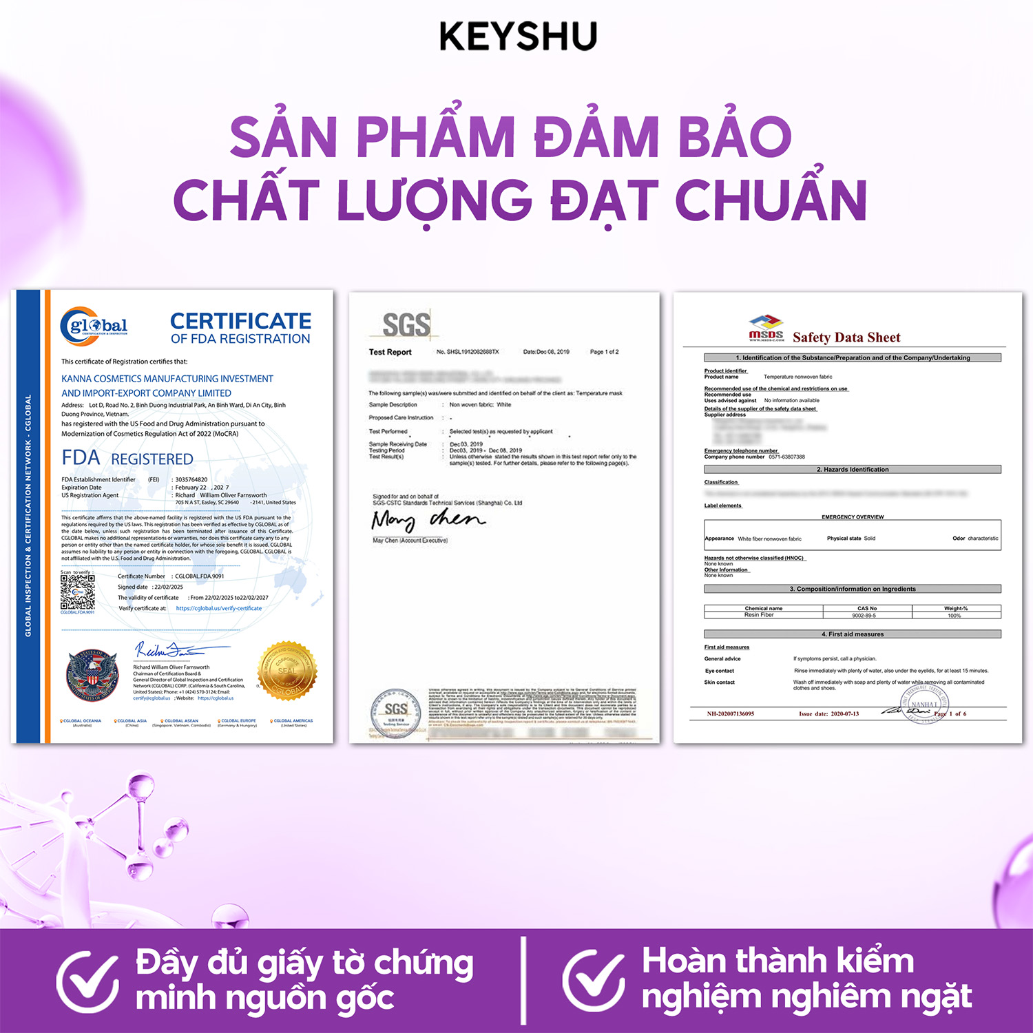 chứng nhận sản phẩm