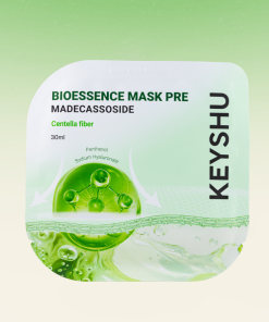 Mask KEYSHU Rau Má Bioessence Mask Premium| Dưỡng Ẩm, Làm Mềm Da, Làm Dịu Da| 10 Miếng x 30ML
