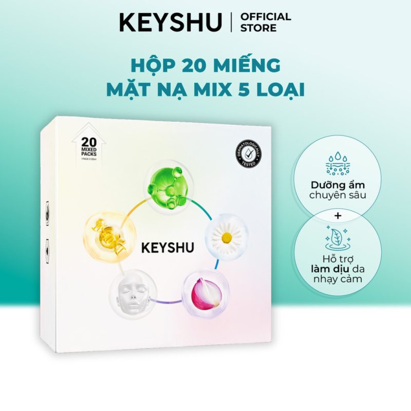 Hộp Mặt Nạ MIX 20 Miếng 30ML Dưỡng Ẩm, Làm Mềm Da, Hỗ Trợ Ngăn Ngừa Lão Hóa