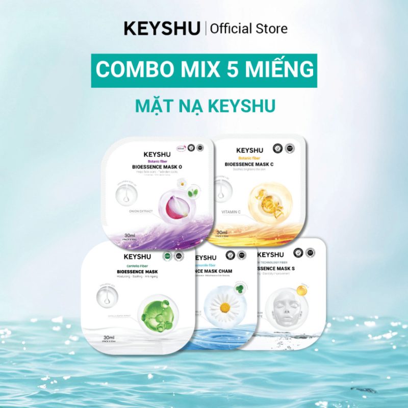 COMBO MIX 5 Miếng 30ML Dưỡng Ẩm, Làm Mềm Da, Hỗ Trợ Ngăn Ngừa Lão Hóa